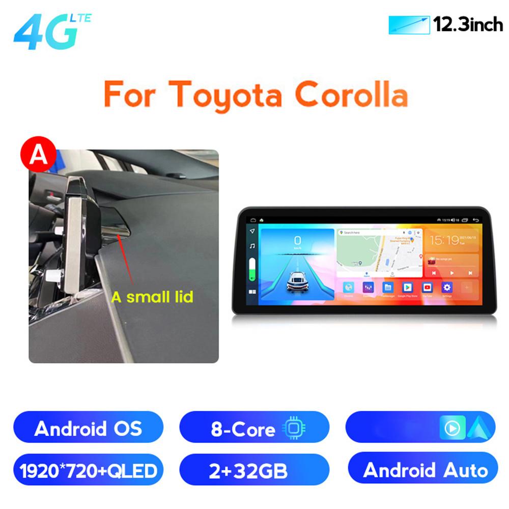 

12.3 Android 10 Car Stereo Radio GPS Navi DSP For Toyota Corolla 2019+ Carplay