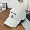Fashion Hat Korean version plush puppy embroidery cute spring versatile face small cap couple student baseball hat versatile