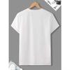 Live Like A King Pattern Print  Men's Casual Crew Neck Short-Sleeve  Fashion Summer T-Shirts Tops, Men's Outfits Tee