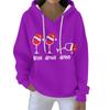 Christmas Hoodies For Women Funny Cute Printed Holiday Sweatshirt Winter Oversized Pullover Tops