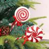 Christmas Foam Lollipop Decorations 4Pcs/set Holiday Christmas Xmas Tree Candy Lollipop Picks Creative Seasonal Decor