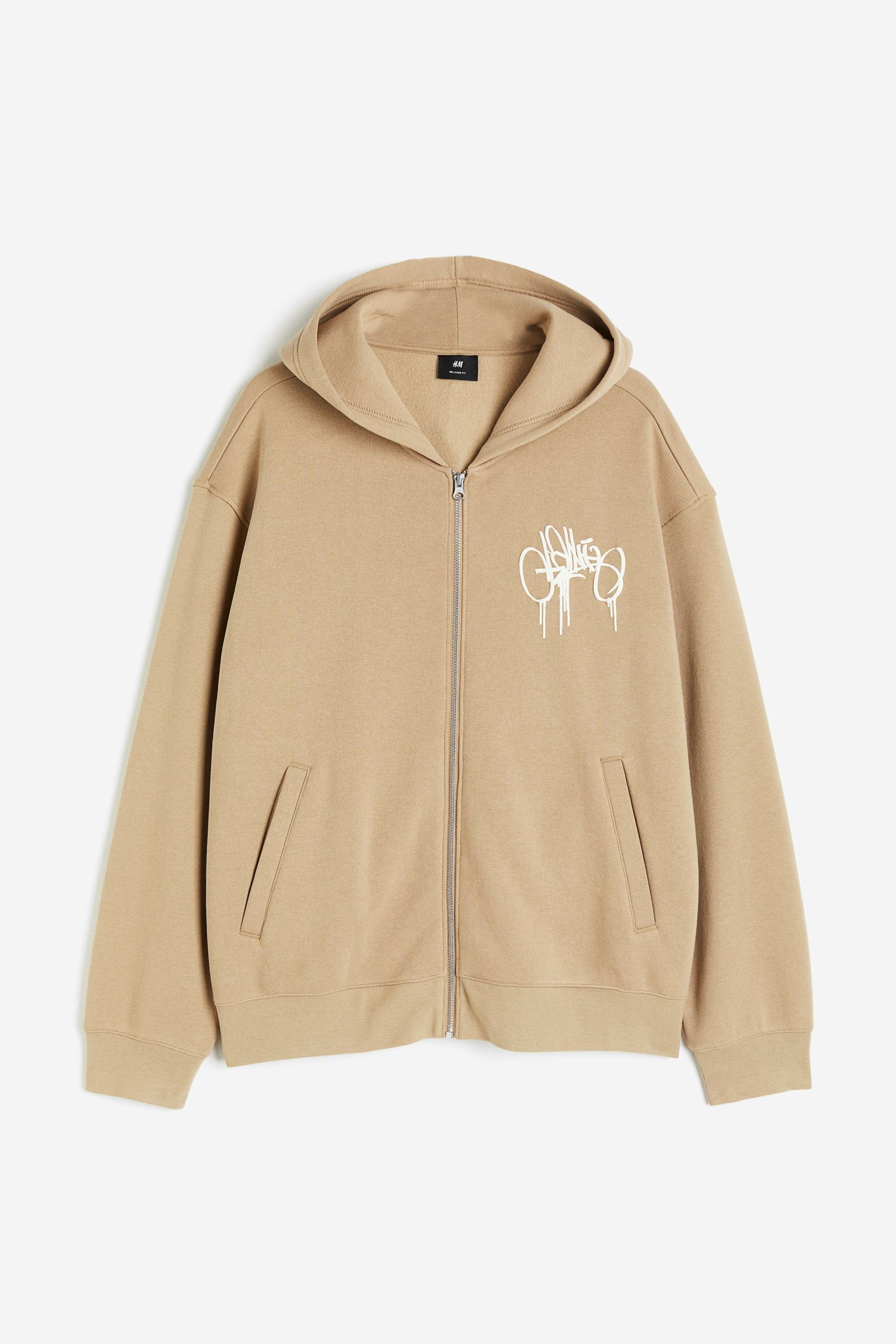 

Relaxed Fit Zip-through hoodie