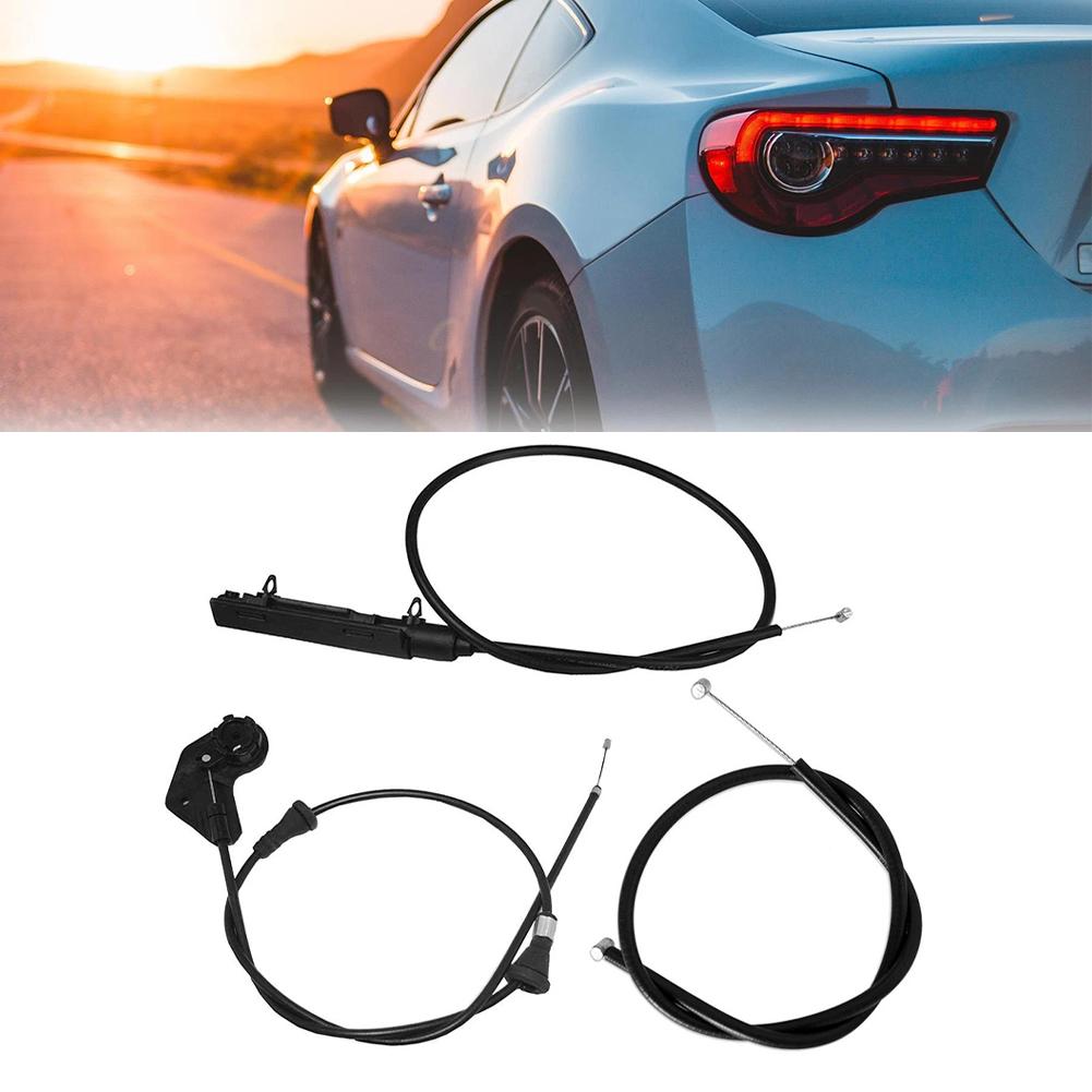 Engine Hood Cable Hood Release Cable Compatible With E46 Models Easy Installation Front Rear Center Fitment As Picture Shows