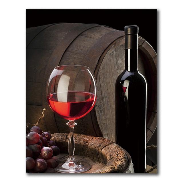Red Wine Grape Beer Wall Art Canvas Painting Still Life Nordic Poster Print Wall Pictures Living Room Kitchen Bar Decor Cuadros