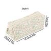 1 Pc Exquisite Bowknot Single-layer Pencil Case, Floral Pattern Design Storage Bag, a Must-have for Back To School Season