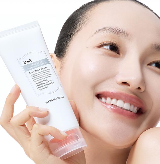 K-Beauty Vitamin Foam Cleanser – Klairs Gentle Brightening Wash 150ml