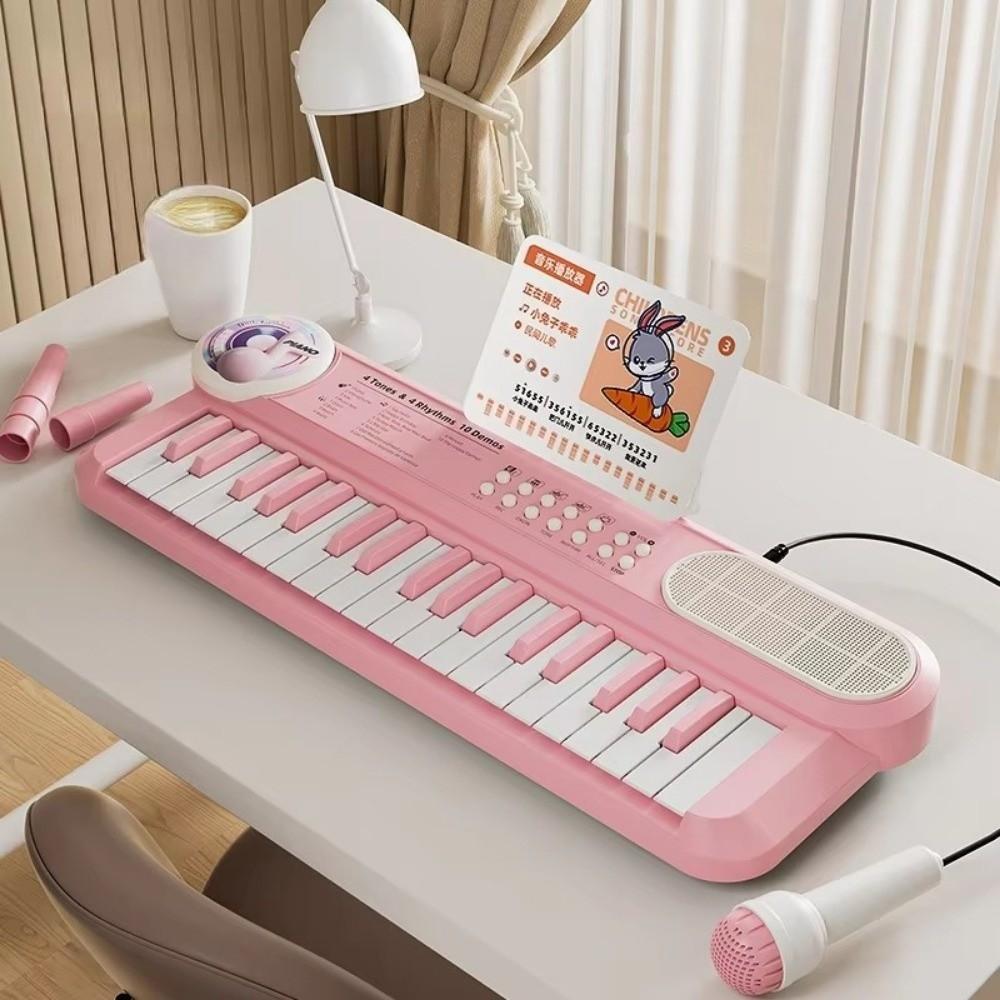 Multifunctional Kids Piano Keyboard with Microphone Musical Keyboard  Early Learning