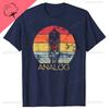Vintage VU Meter Sound Engineer Analog Electronic O-Neck Cotton T Shirt Men Audio Engineer Recording Studio Funny Tshits Men Top