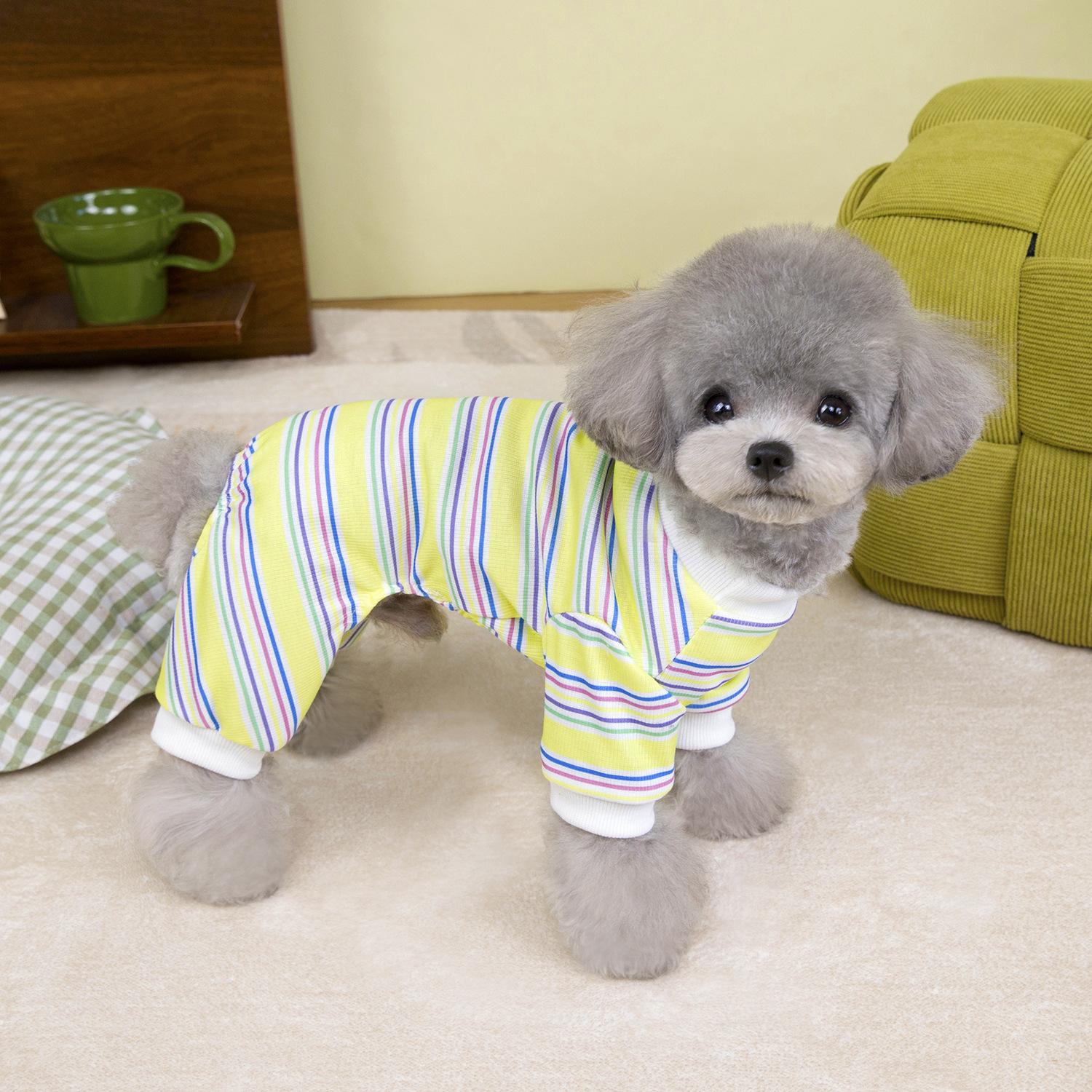 

Дышащая одежда для домашних животных из чистого хлопка, спортивная домашняя одежда для собак, летняя одежда, универсальная милая одежда для домашних животных с принтом для кошек и собак S