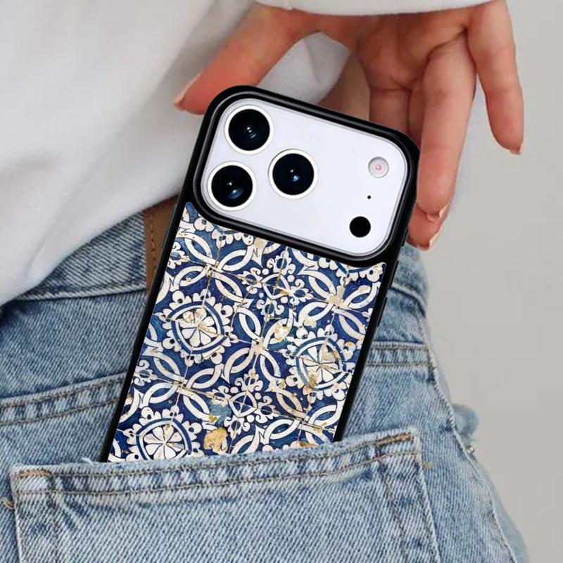 

Portuguese Tiles soft Phone Case for iPhone 17ProMax 12 13 14 15 16e 17 Pro Max Plus Air Cover iPhone Air