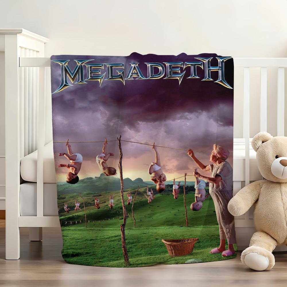 Band M-Megadeth-S Blanket Soft and Skin Friendly For Couch Bed Napping Bedspread All Seasons Comforter