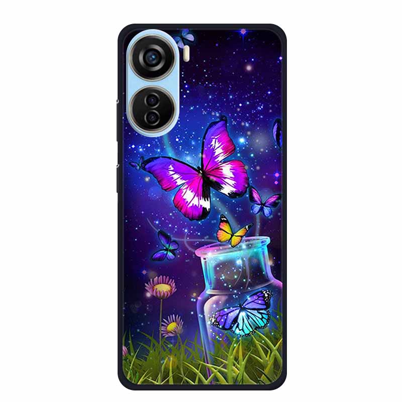 Handyhülle Für ZTE Axon 40 Lite Rückseite Hülle Schwarzes Silikon Weiche Hülle Für ZTE Blade V41 Vita V50 Design 5G LIBERO 5G IV Hülle