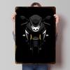 Motorcycle R Motorcycle Front View Metal Poster Customized Wall Art Retro Vintage Tinplate Signs for Man Cave Decoration Garage