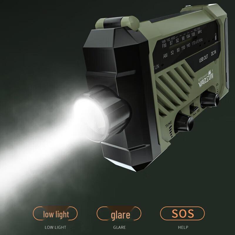Wolfson Portable Emergency Radio Flashlight
