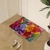 Modern Watercolor Door Mat Vibrant Colorful Soft Non-Slip Washable Kitchen Rug Bedroom Living Room Entrance Home Decor Floor Mat