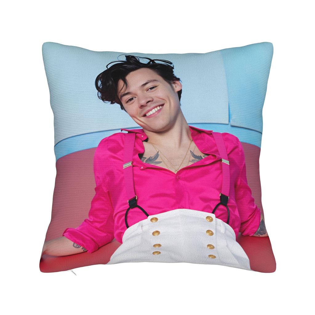 Singer H-Harrys S-Styles  Pillow Cover  Custom Cushion Cover Kawaii Pillow Case For Chair Sofa Home Decor