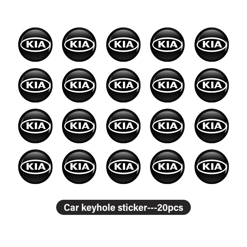 AABIU1 8pcs Car Keyhole Sticker Anti Block Protective Cover Non Destructive For KIA Cerato Soul Venga Forte Spectra Sedona Niro Cadenza