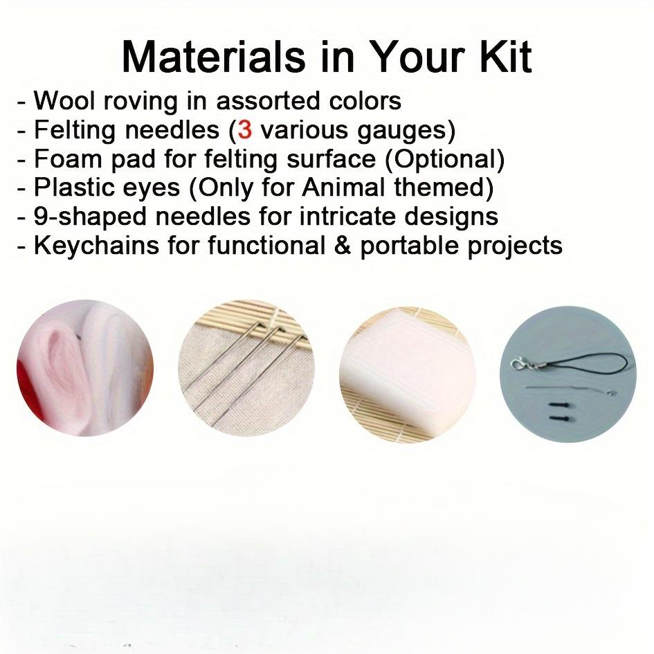 Bubu Dudu Wool Needle Felting Kit Non-finished Dolls DIY Felting Set Yier Panda Bear Handmade DIY Gift Animal Felt Crafts