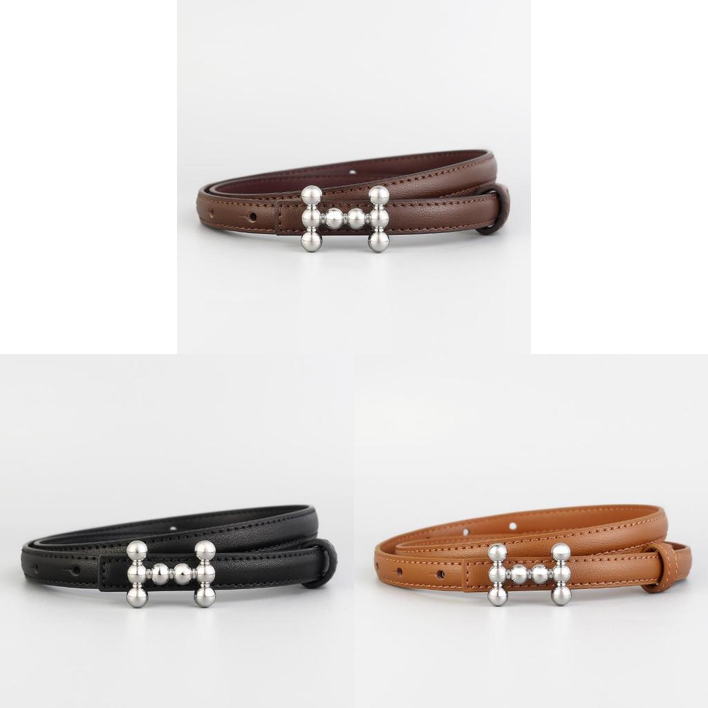 Genuine Leather Womens Belt With Alloy Buckle For Casual And Office Wear