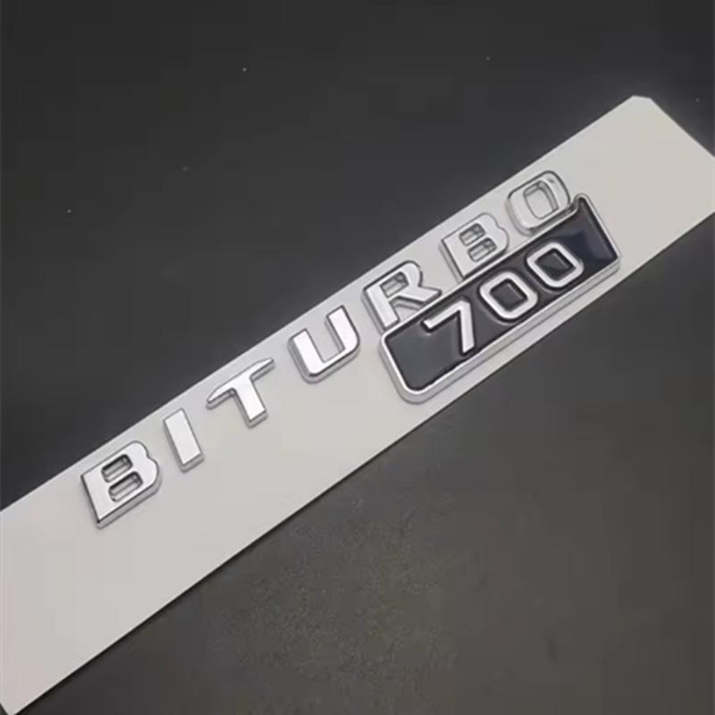 ABS BITURBO 700 800 900 Logo Side Fender Trunk Body Badge Emblem Decals Sticker For Benz Brabus G Class G700 G800 G900 W463 OJ1