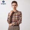 Women's Long Sleeve Plaid Shirt