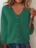 Women's Knitted Cardigan: Spring-Summer Long Sleeve Sweater, Plus Size Autumn Outerwear