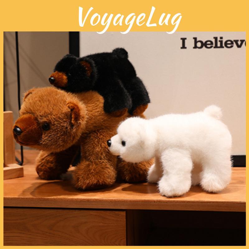 Bear Cartoon Plush Stuffed Animal With Long Pile Fur For Children Gift Giving