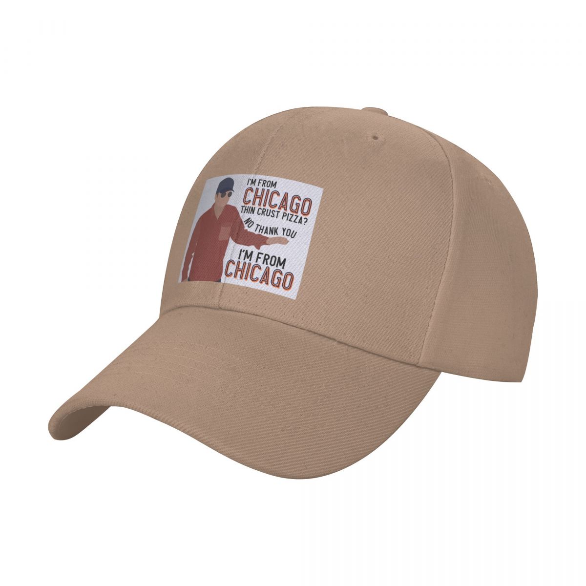Пицца на тонком тесте? Нет, спасибо, я из Чикаго. Бейсболка Дикая Мяч Шляпа Военная Кепка Мужская Для Мужчин Женская
