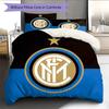FC Internazionale Milano Vzorované povlečení Domácí dekorace Narozeninový dárek (1 * povlak na přikrývku + 2 * povlak na polštář, bez výplně)