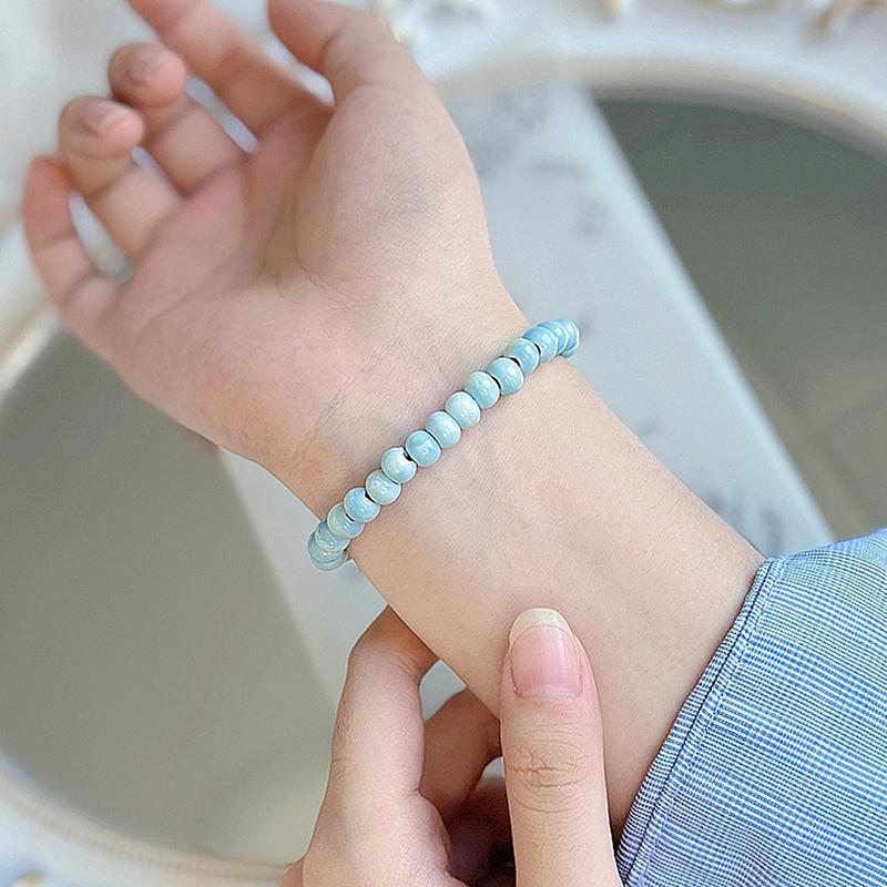 Bunte Keramikperlenarmbänder für Damen Herren Einfache Vielseitige Handgewebte Perlenarmreifen Party Schmuck Accessoires Geschenke