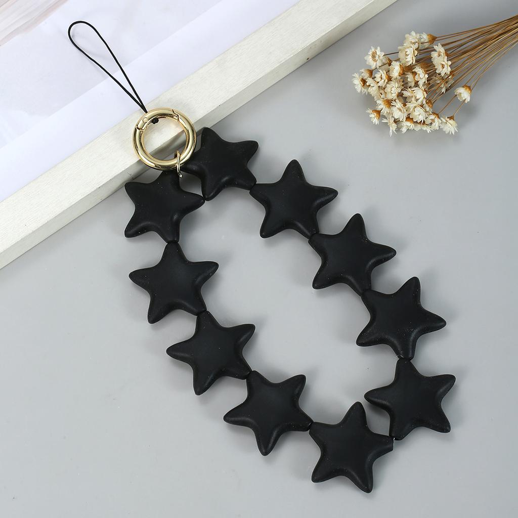 Cute Cartoon Star Pendant Keychain Silicone Colorful Stars Woman Key Chain For  Men Women Bag Charm Accessories Gifts