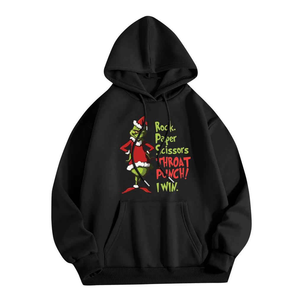 Men's Print Hooded Sweatshirt Long-Sleeve Casual Pullover Hoodie Hooded Sweatshirt