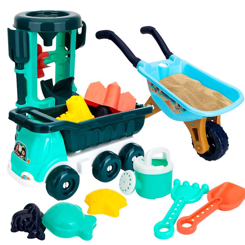 Children's Sand Play Set: Bucket, Shovel, and Hourglass