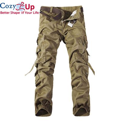 Spring Mens Cargo Pants Khaki Military Men Trousers Casual Cotton Tactical Pants Many Pockets Waterproof Wear Resistant Casual Cargo Pants