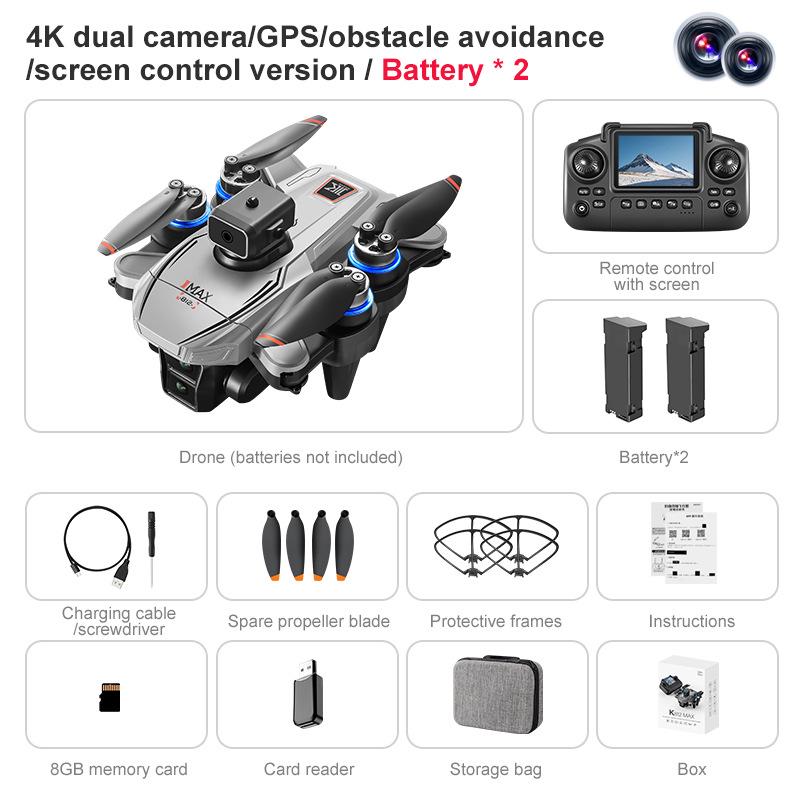 NEW K812MAX Drone: HD Aerial Photography Quadcopter with GPS Positioning & Screen Control