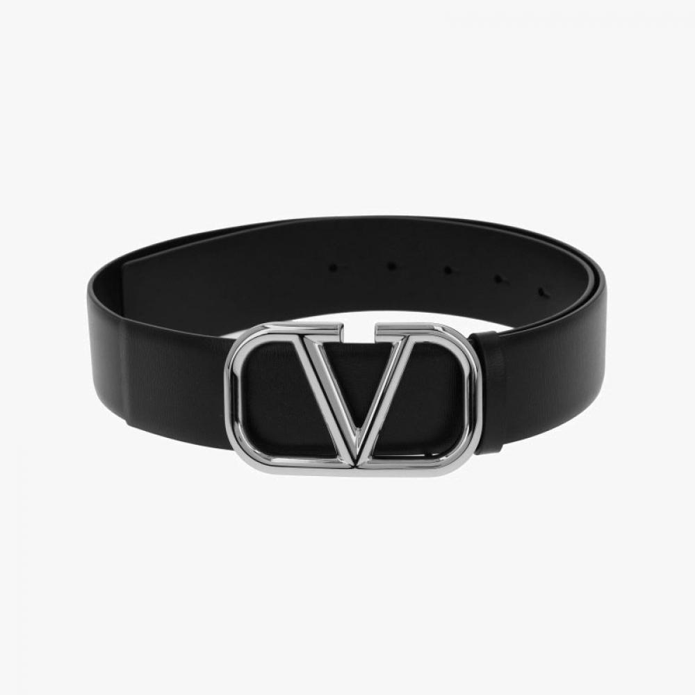 Valentino GaraVani V Logo silVer Belt 6y2t0q87 Snp 0no