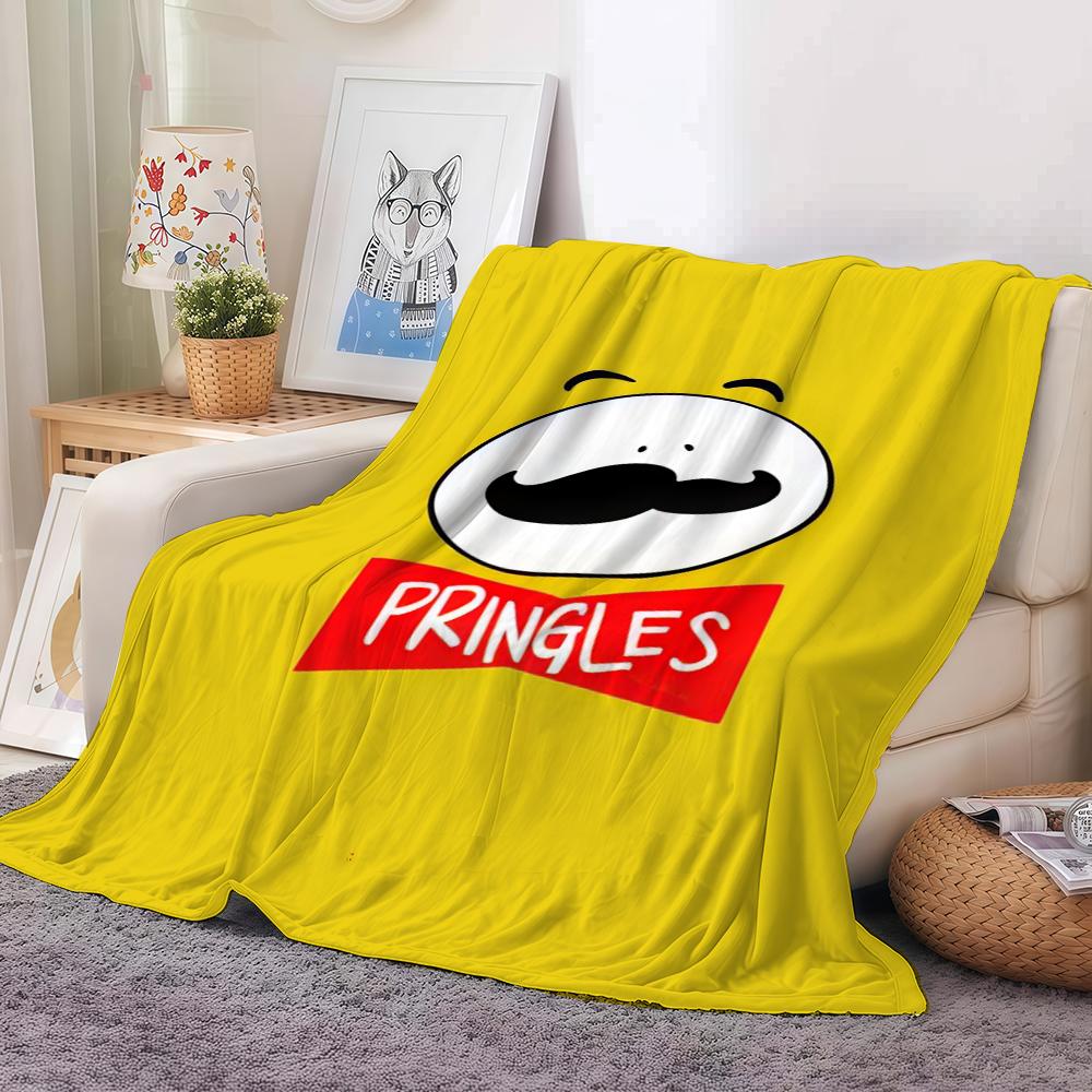 Modischer Aufdruck P pringleS Decke Für Sofa Büro Bett Flugzeug Reisen Schlafen Lesen Entspannen Camping Weich Und Warm