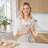 Stainless Steel Garlic Press Manual Garlic Crusher Handheld Garlic Mincer Kitchen Tool with Ergonomic Handle and Easy Clean Design