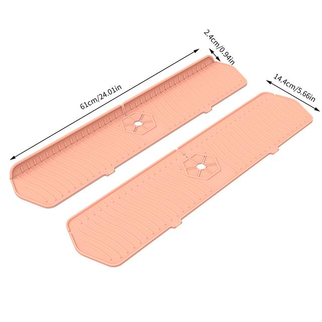 Silicone Pad Solid Color Clean Sanitary Faucet Kitchen Sink Splash Pad Irregular Drainage Tools Household Tools
