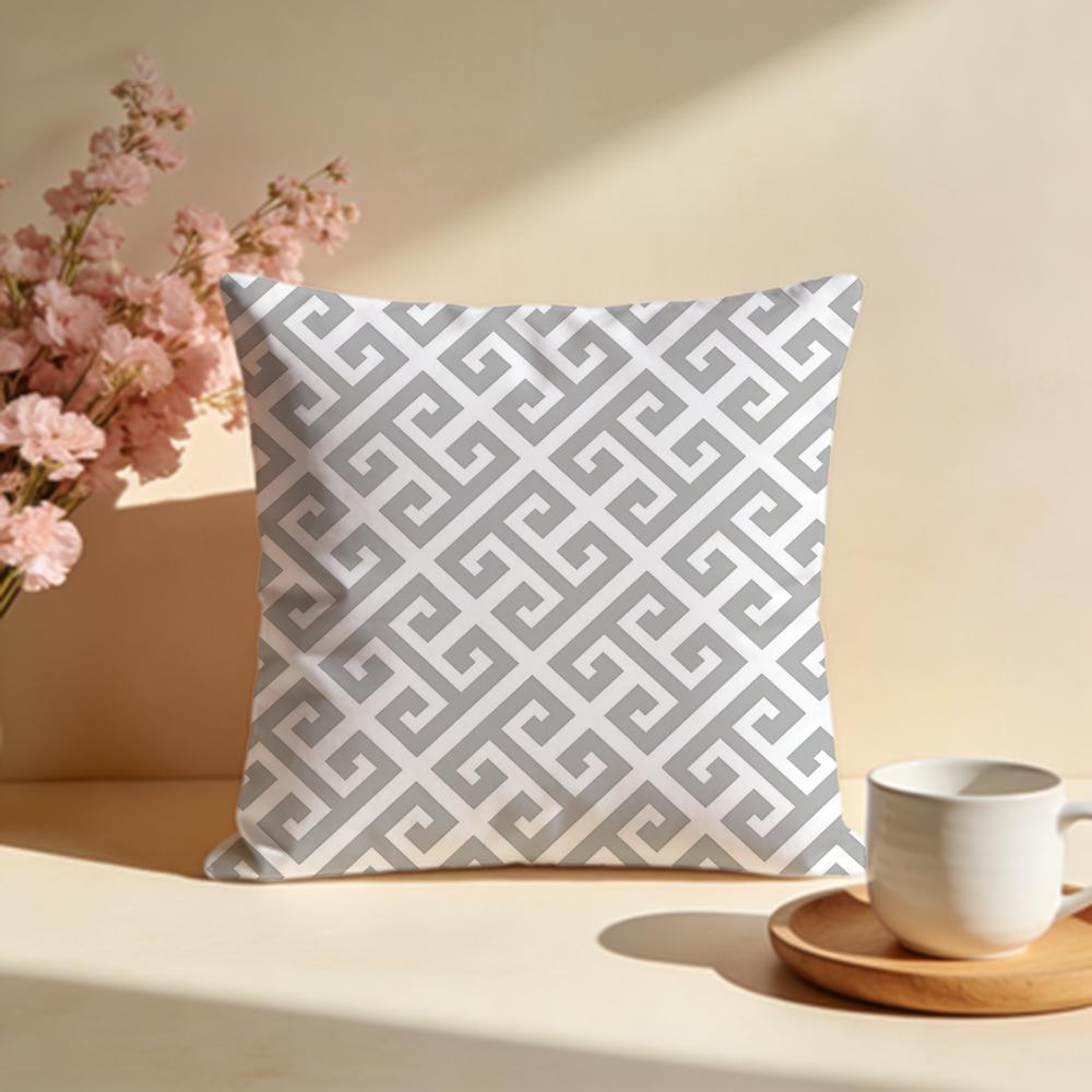 Flowing Meander Pattern Cushion Cover Soft Pillow Cases for Home Bedroom Living Room Sofa