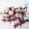 Artificial Flower Realistic Design Flower Bouquet Silk Flower Long-lasting For Living Room Gift Wedding Decoration