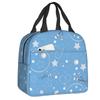 Dance Rhythmic Gymnastics Insulated Lunch Bag for Women Resuable Cooler Thermal Lunch Box Beach Camping Travel