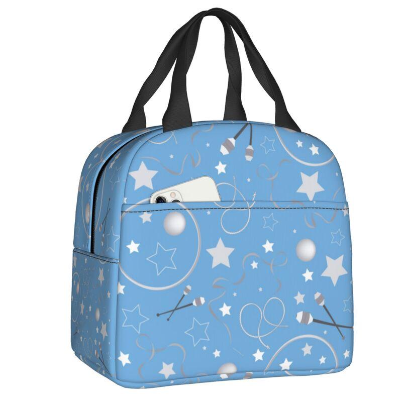 Dance Rhythmic Gymnastics Insulated Lunch Bag for Women Resuable Cooler Thermal Lunch Box Beach Camping Travel