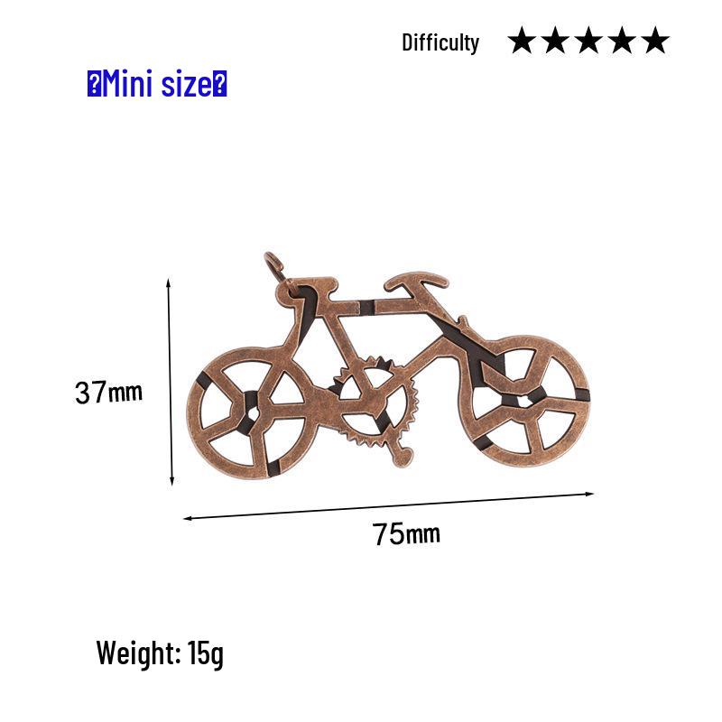 Intelligence Puzzle Zinc Alloy Disentanglement Rings - Unlock Nine Linked Rings Kongming Luban Lock Educational Toy