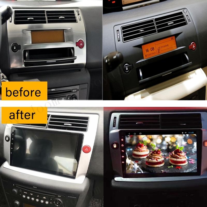 2 Din 9 Inch Stereo Panel For Citroen C4 C-triunfo C-Quatre 2004-2009 Android Multimedia Player Panel Radio CD DVD GPS Dash kit