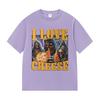 Funny I Love Cheese Skeleton Graphic T-Shirts Men Women Vintage Harajuku Short Sleeve T-shirt Summer Cotton Tops fashion T Shirt