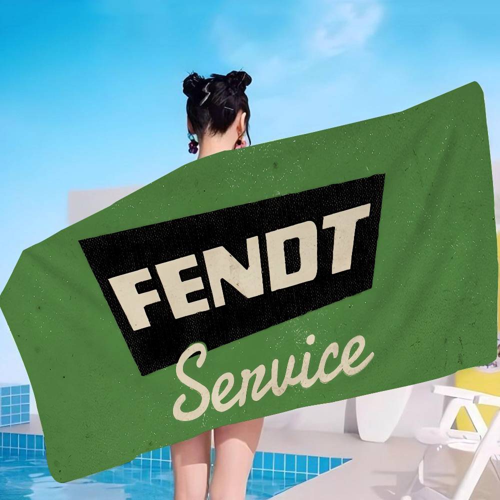 Farming Tractor F-Fendt Bath Towel Microfiber Soft Water Absorbing Breathable For Girl Kids Decorative Cartoon Beach Towel