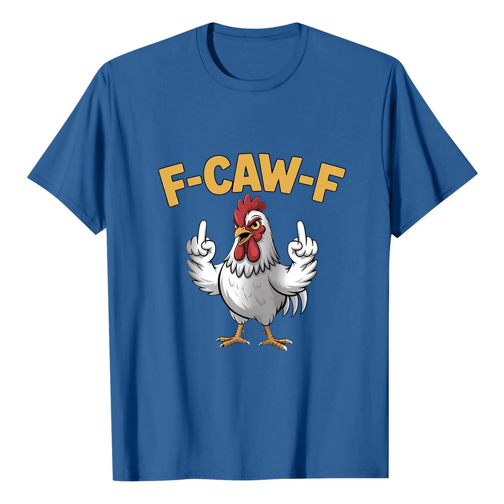 F-CAW-F Women's Casual Letter Print Short-sleeved Top T-shirt