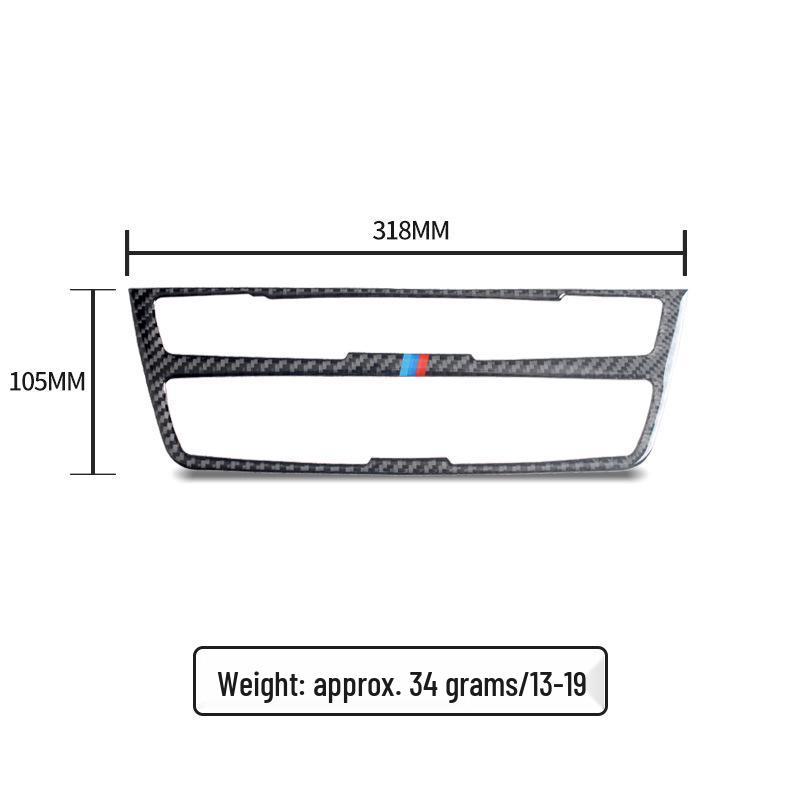 BMW 3 Series 320Li F30 Real Carbon Fiber Center Console CD Panel Frame