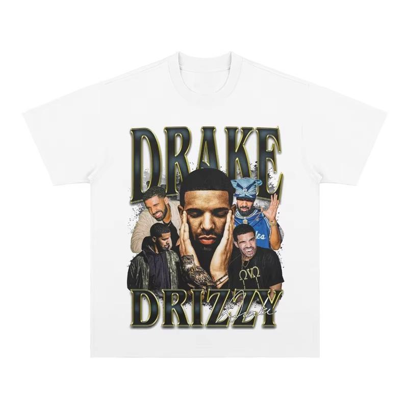 

2025 Summer New Drake Vintage Tee Drake Vintage Hip Hop Rap American Men s Fashion Casual Short Sleeve Quick Dry T-shirt 4XL